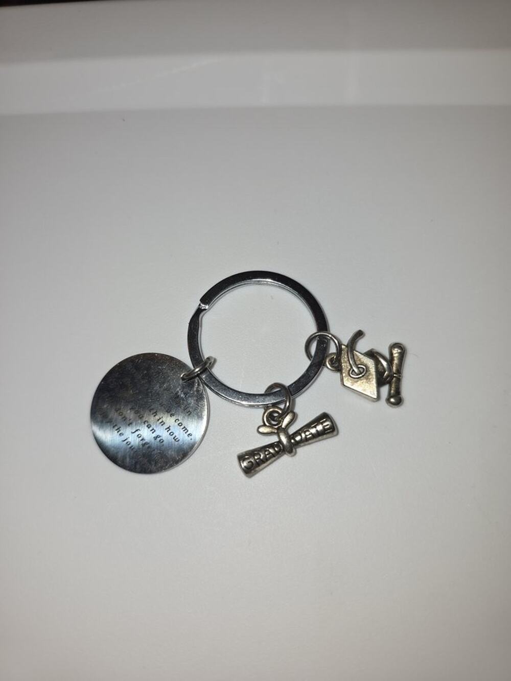 Graduation Themed Keychain with Charms